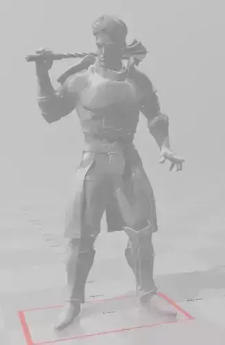 Armoured Knight with Mace