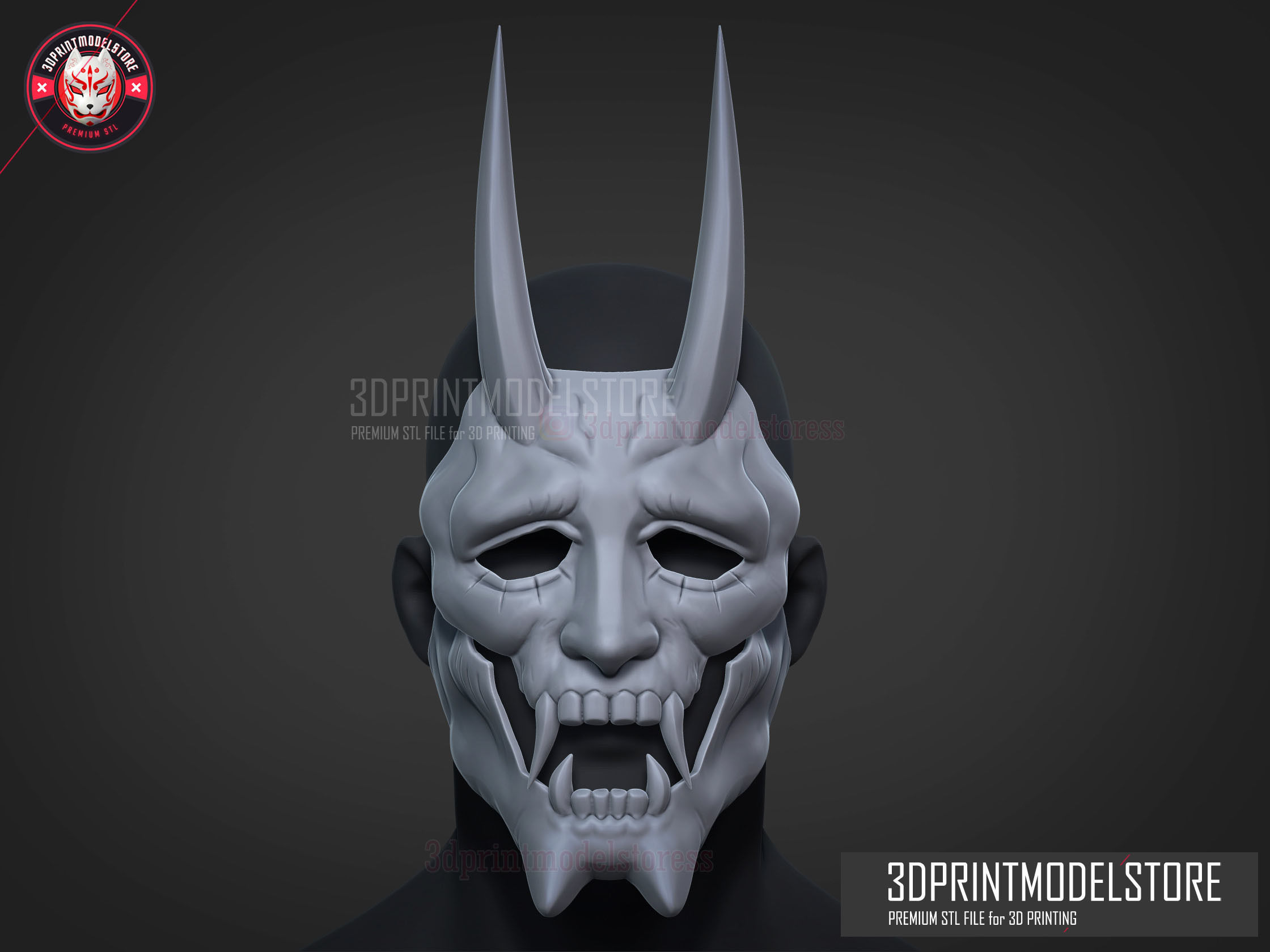 Neon White Game Cosplay Mask 3D print model_1