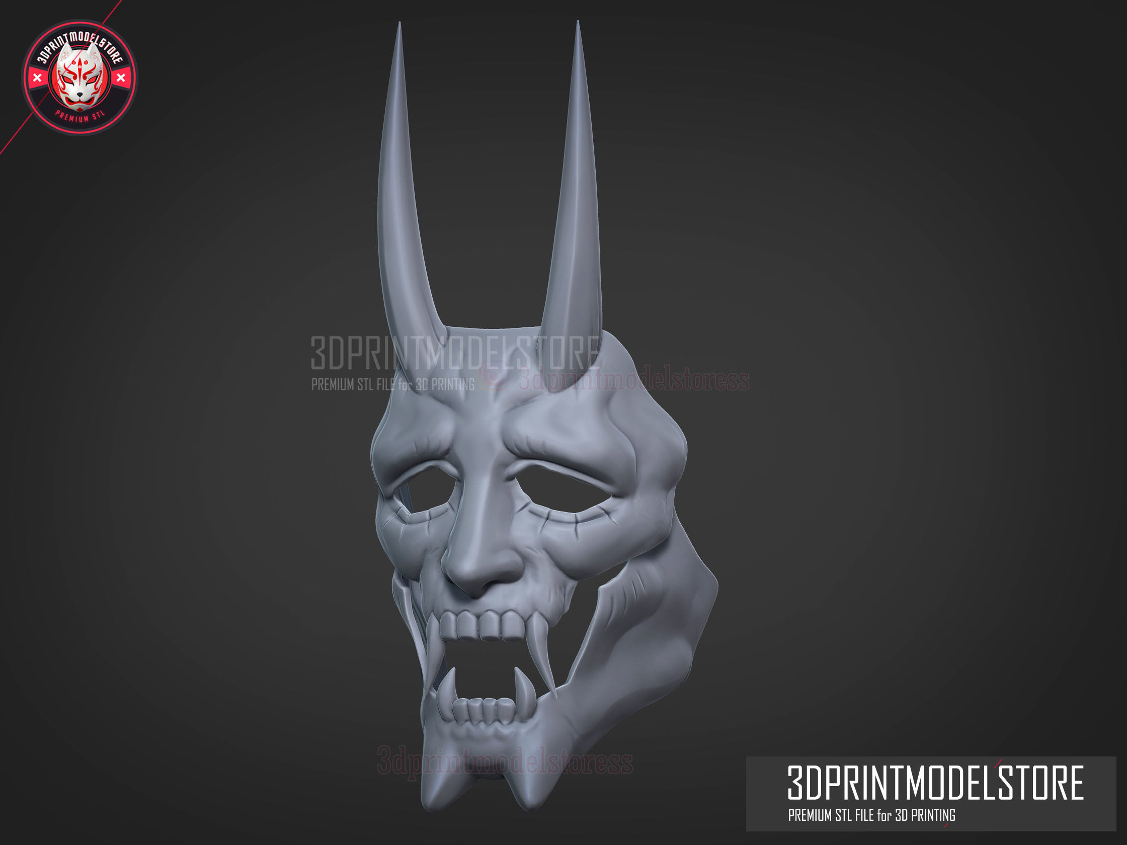 Neon White Game Cosplay Mask 3D print model_4