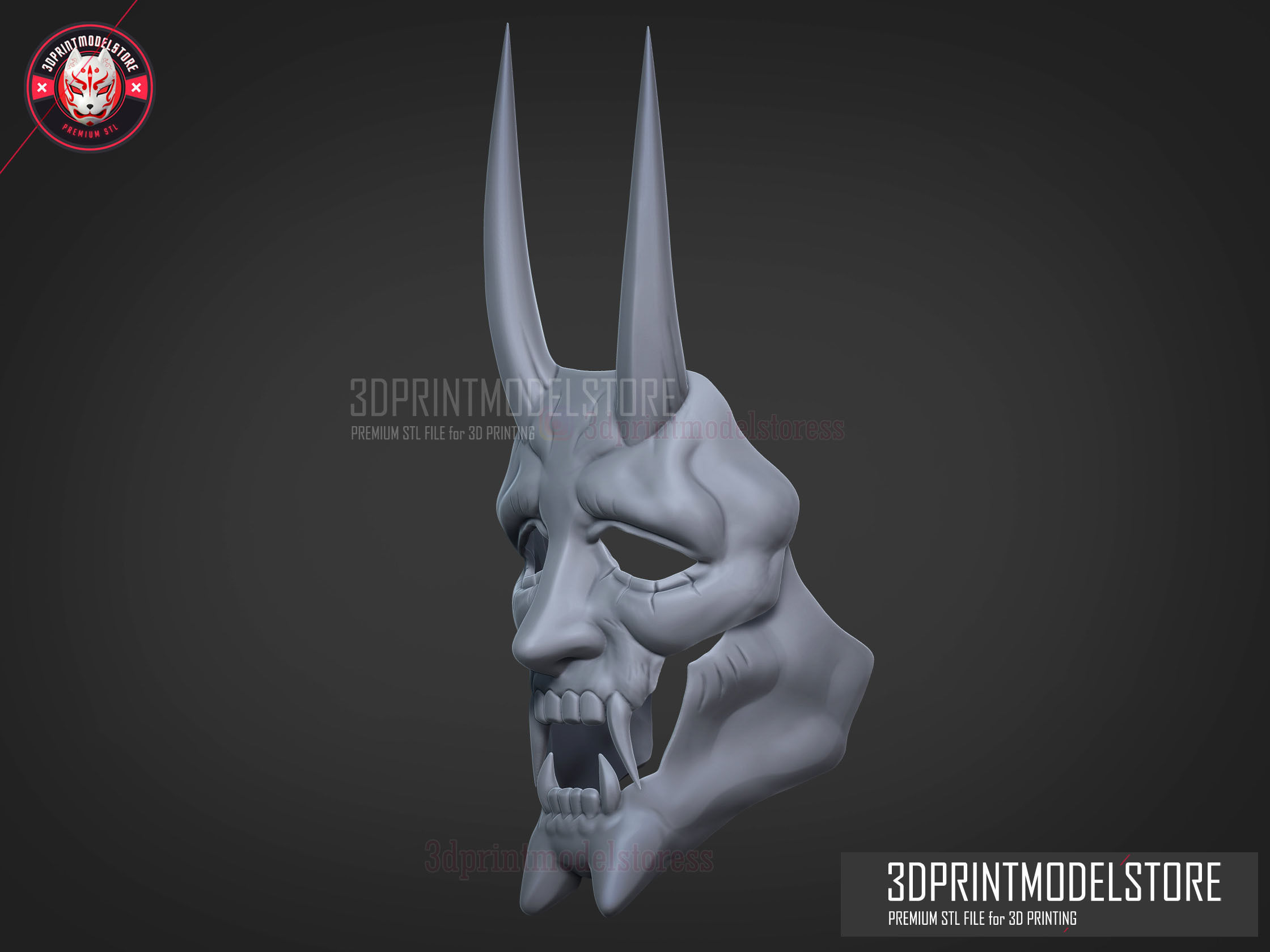 Neon White Game Cosplay Mask 3D print model_5