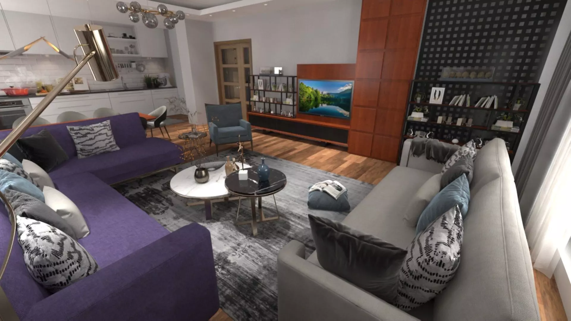 MODERN HALL STAGE 3D model