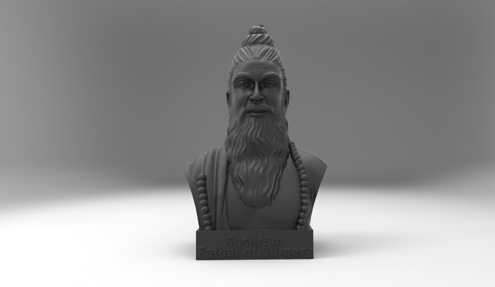 BUST OF MAHARSHI SUSHRUTA 3D model_2