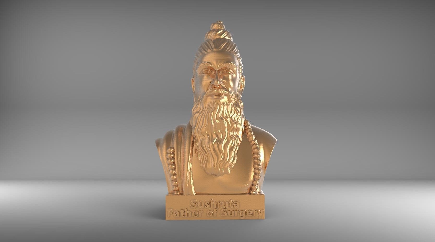 BUST OF MAHARSHI SUSHRUTA 3D model_1