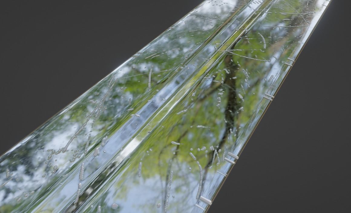 Scratched sword Free 3D model_1