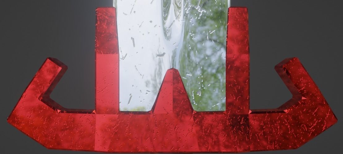 Scratched sword Free 3D model_3