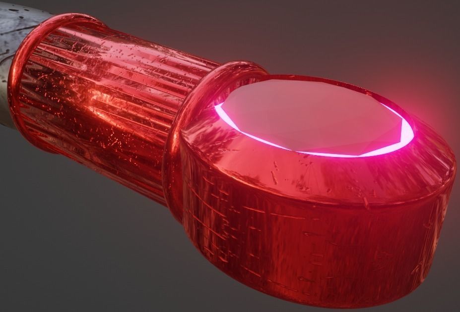 Scratched sword Free 3D model_2