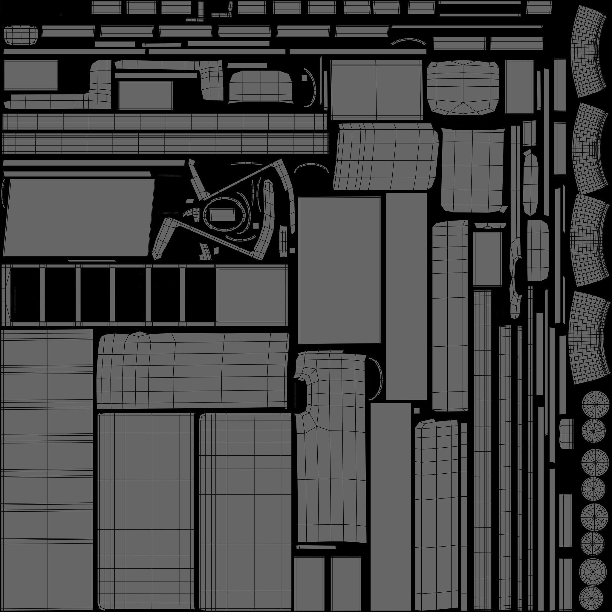 Ice Cream Truck  Low-poly 3D model_7