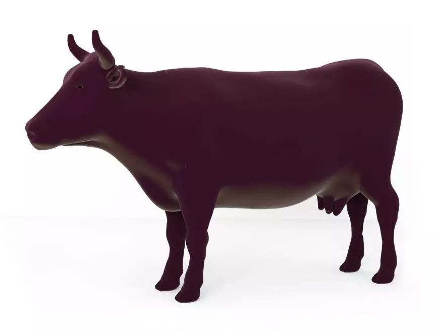 Cow full body Low-poly 3D model