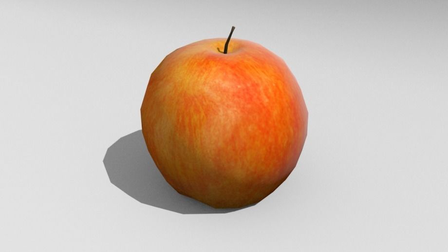 Apple 3d Model for Blender 3D model_1