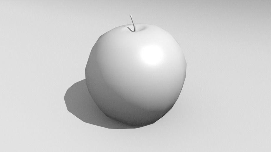 Apple 3d Model for Blender 3D model_2