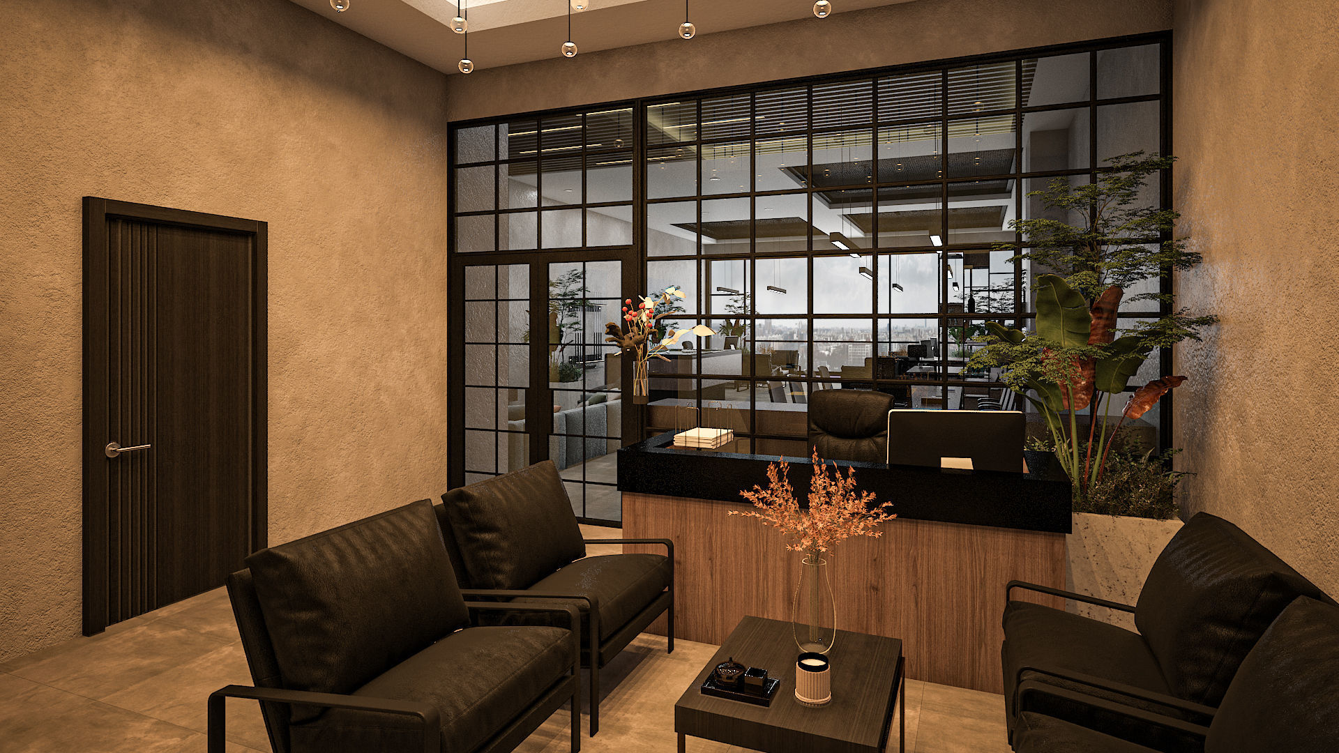 Modern Office Design 3D model_8