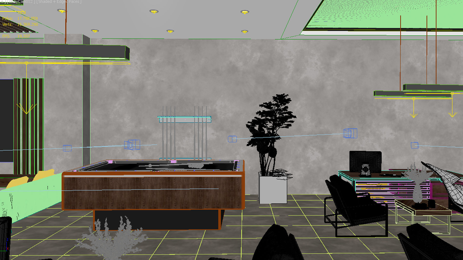 Modern Office Design 3D model_14
