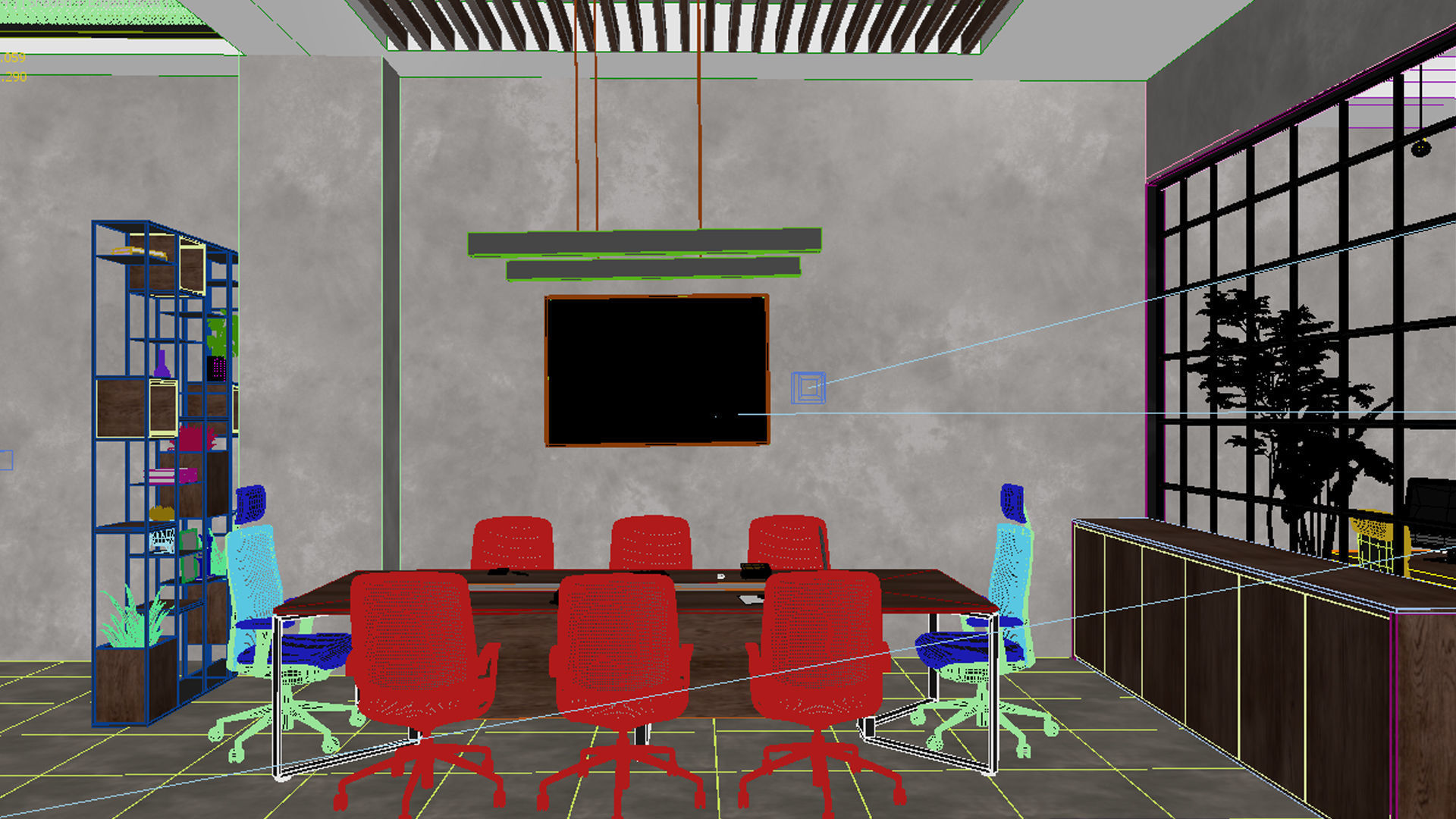 Modern Office Design 3D model_17