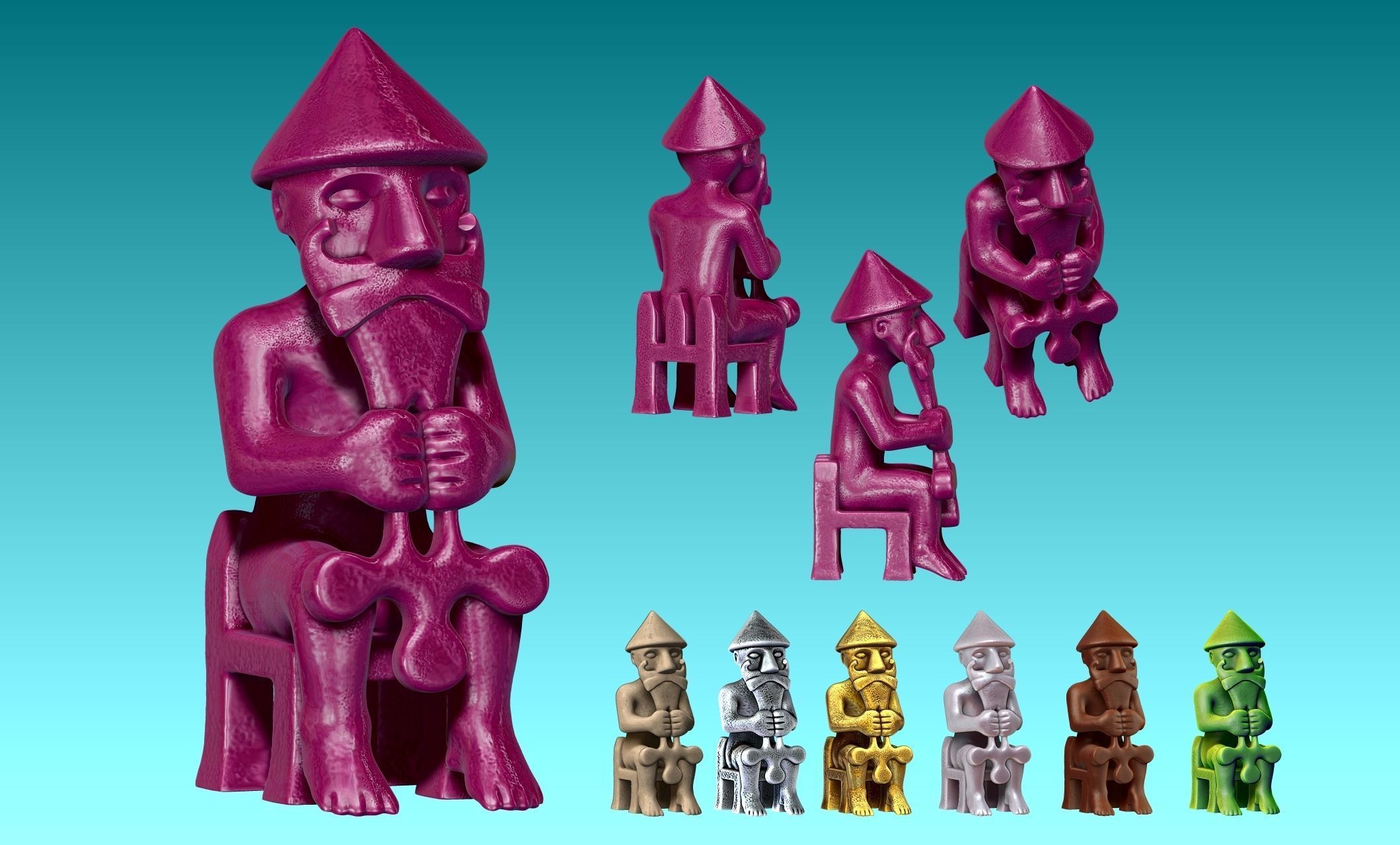 Eyrarland Thor Statue X Century CNC 3D print model_8