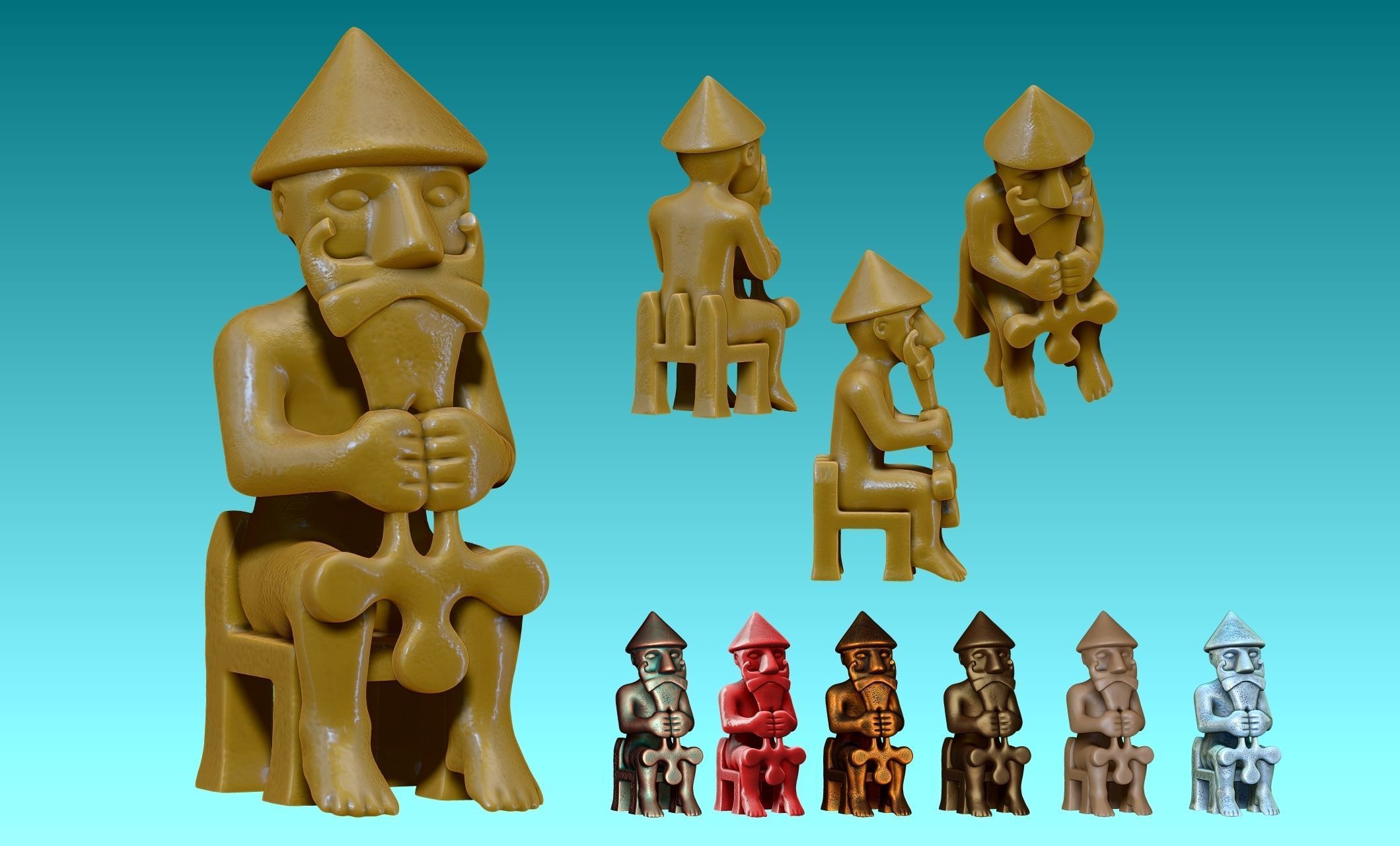 Eyrarland Thor Statue X Century CNC 3D print model_1