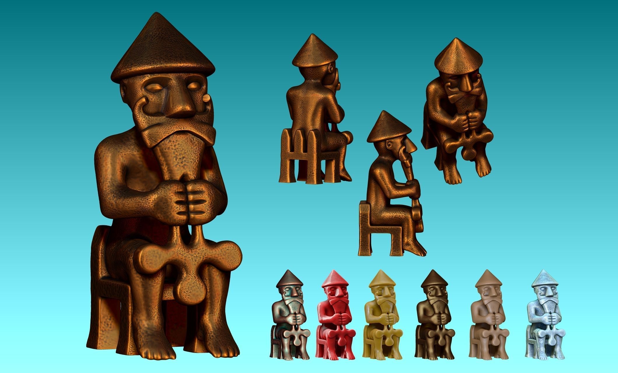 Eyrarland Thor Statue X Century CNC 3D print model_7