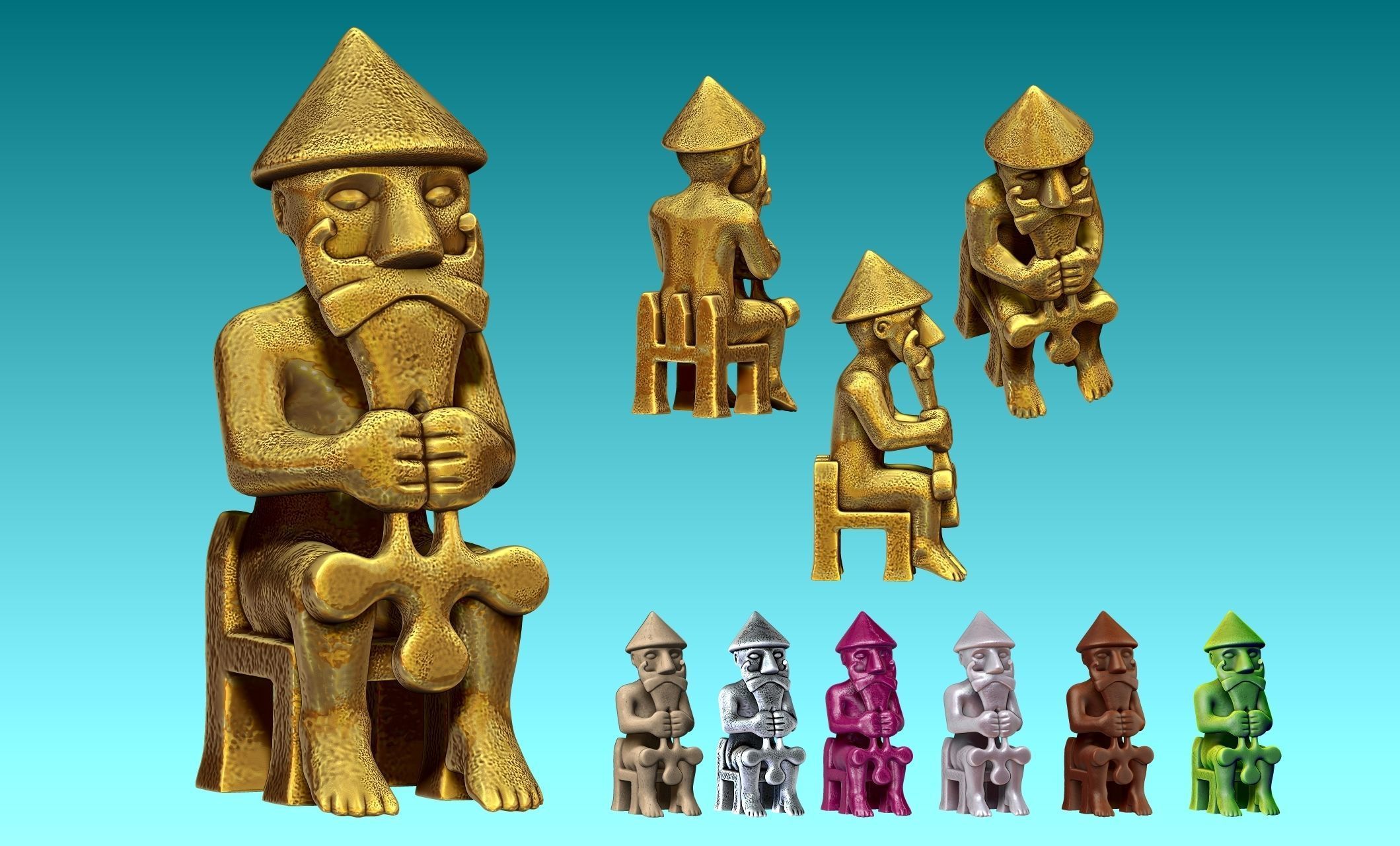 Eyrarland Thor Statue X Century CNC 3D print model_6