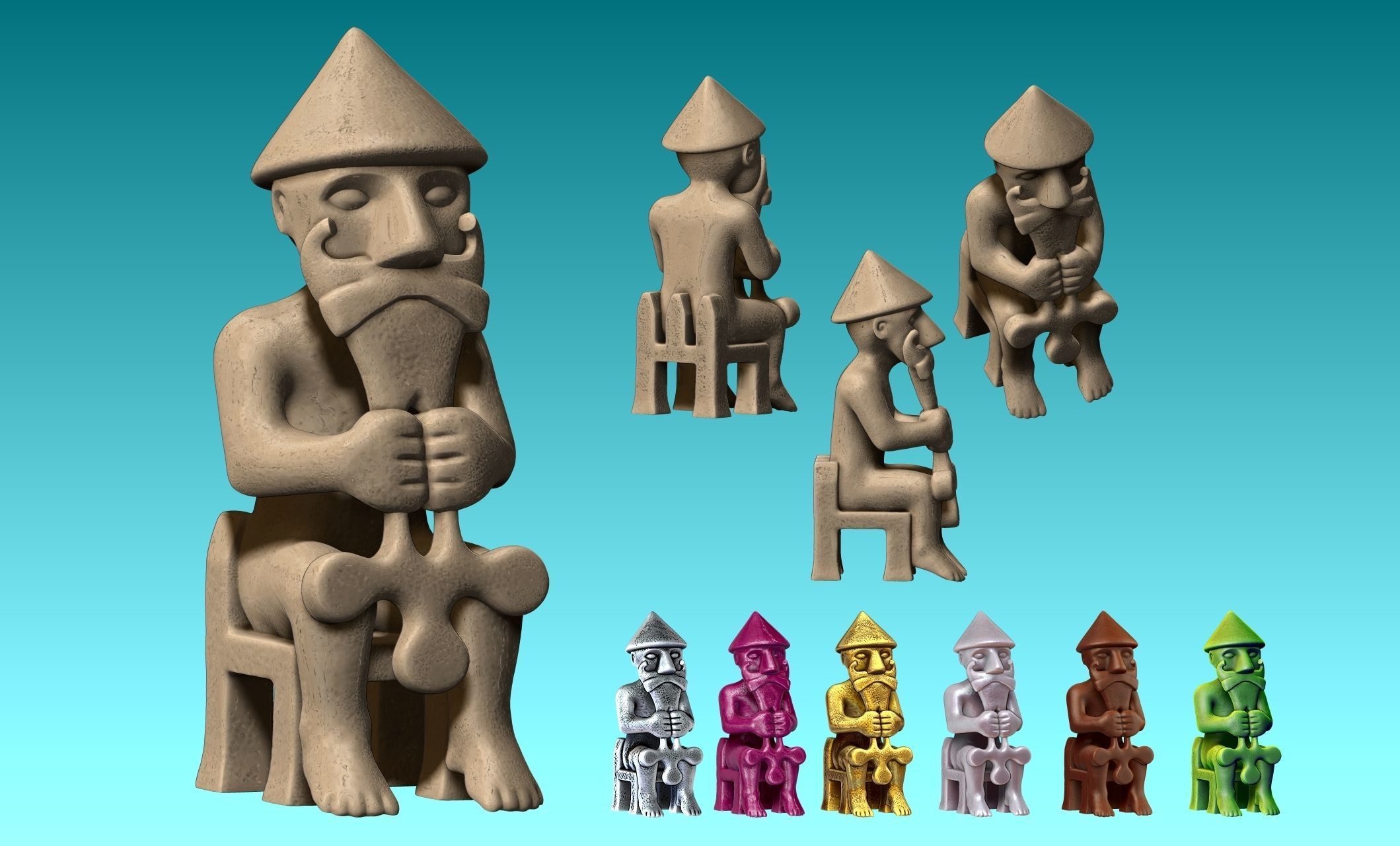 Eyrarland Thor Statue X Century CNC 3D print model_13