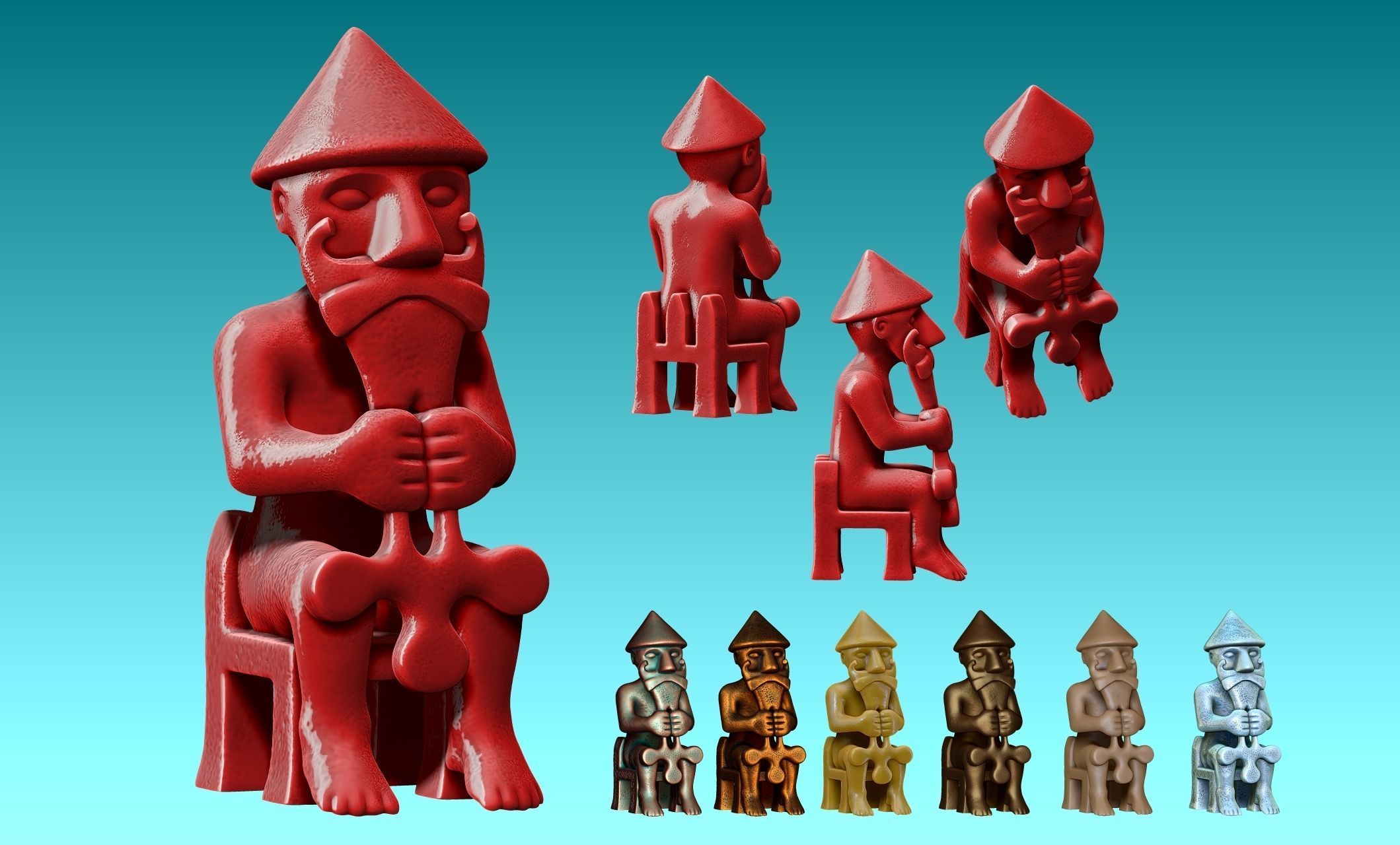 Eyrarland Thor Statue X Century CNC 3D print model_5