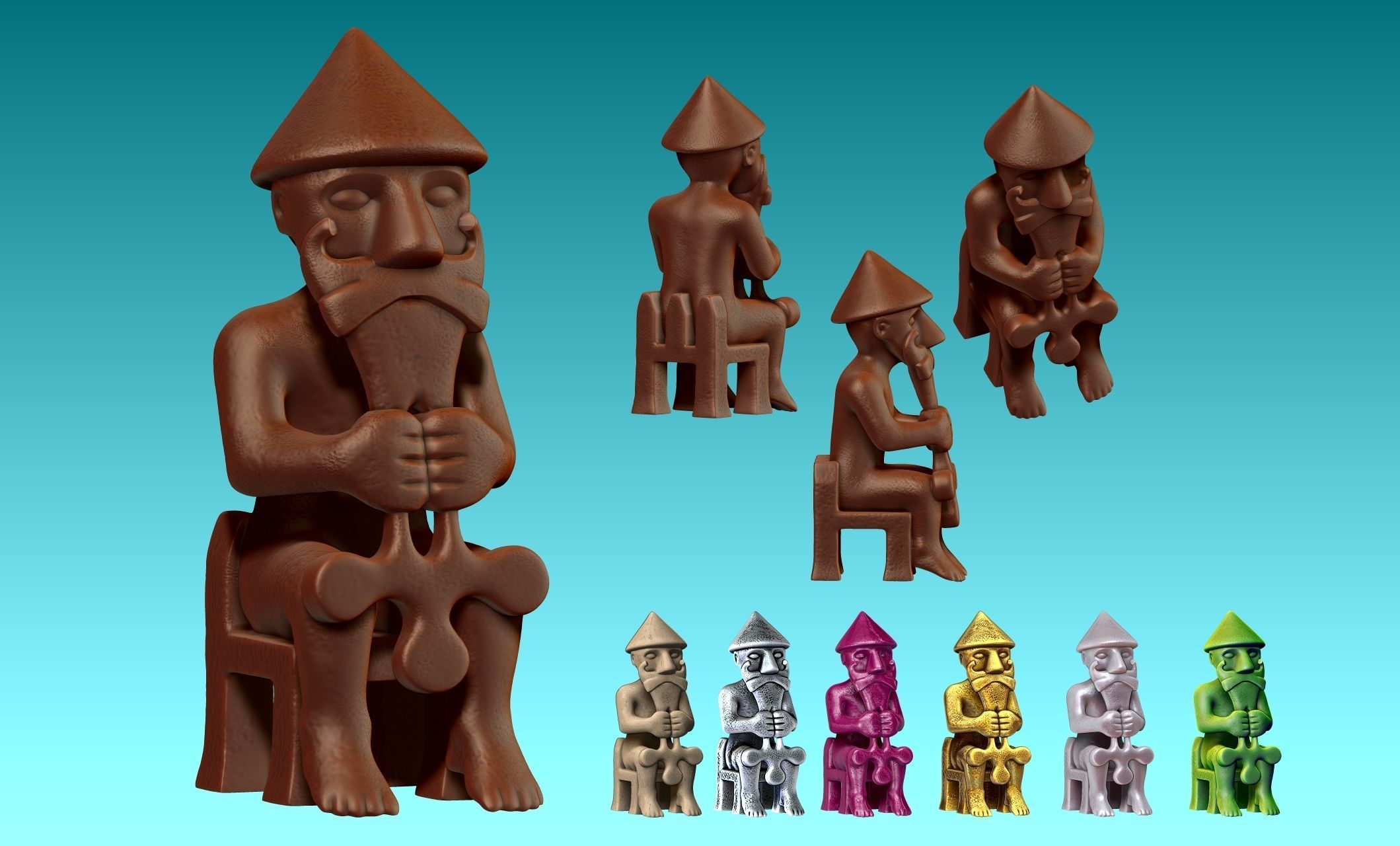 Eyrarland Thor Statue X Century CNC 3D print model_10