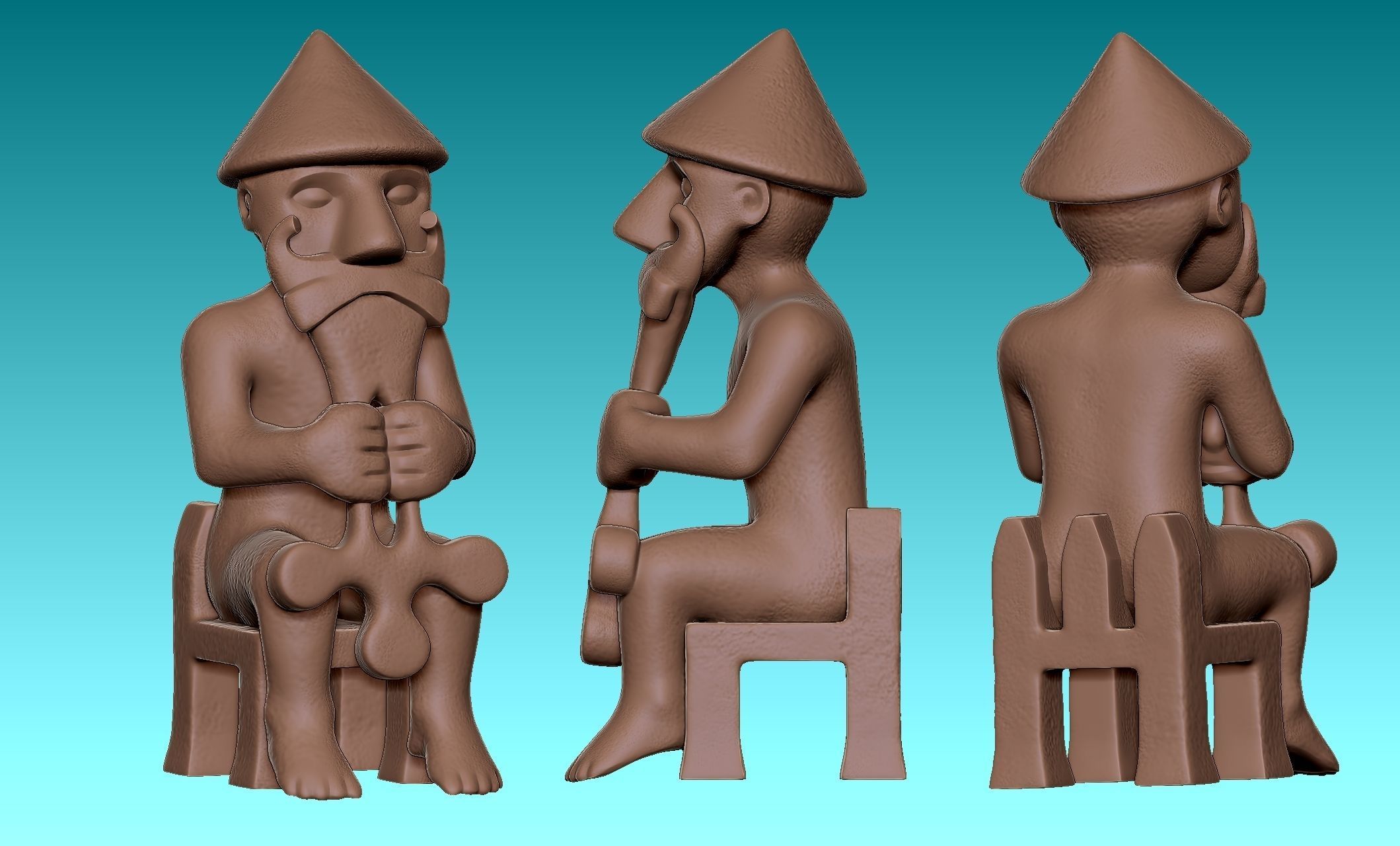 Eyrarland Thor Statue X Century CNC 3D print model_15