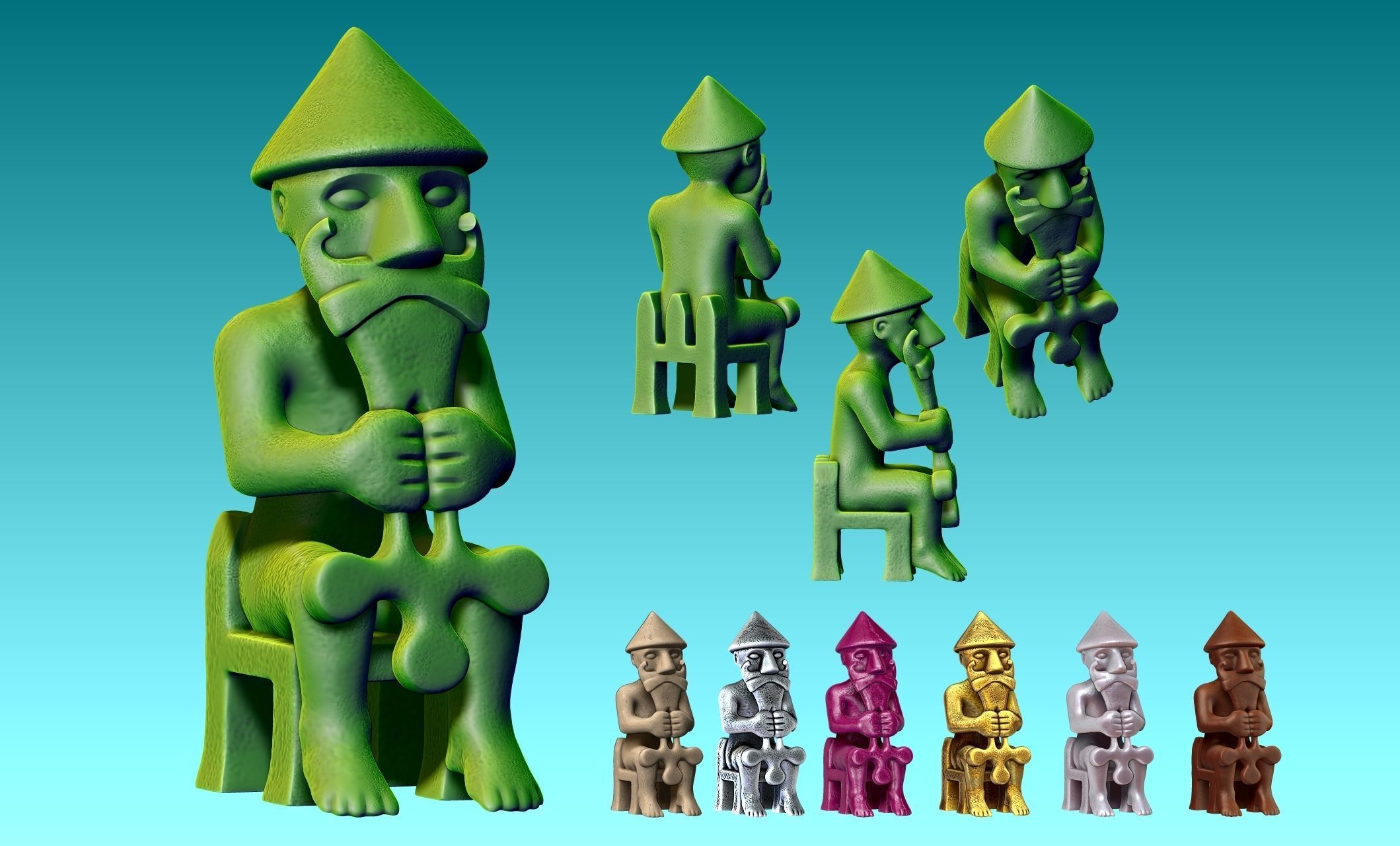 Eyrarland Thor Statue X Century CNC 3D print model_11