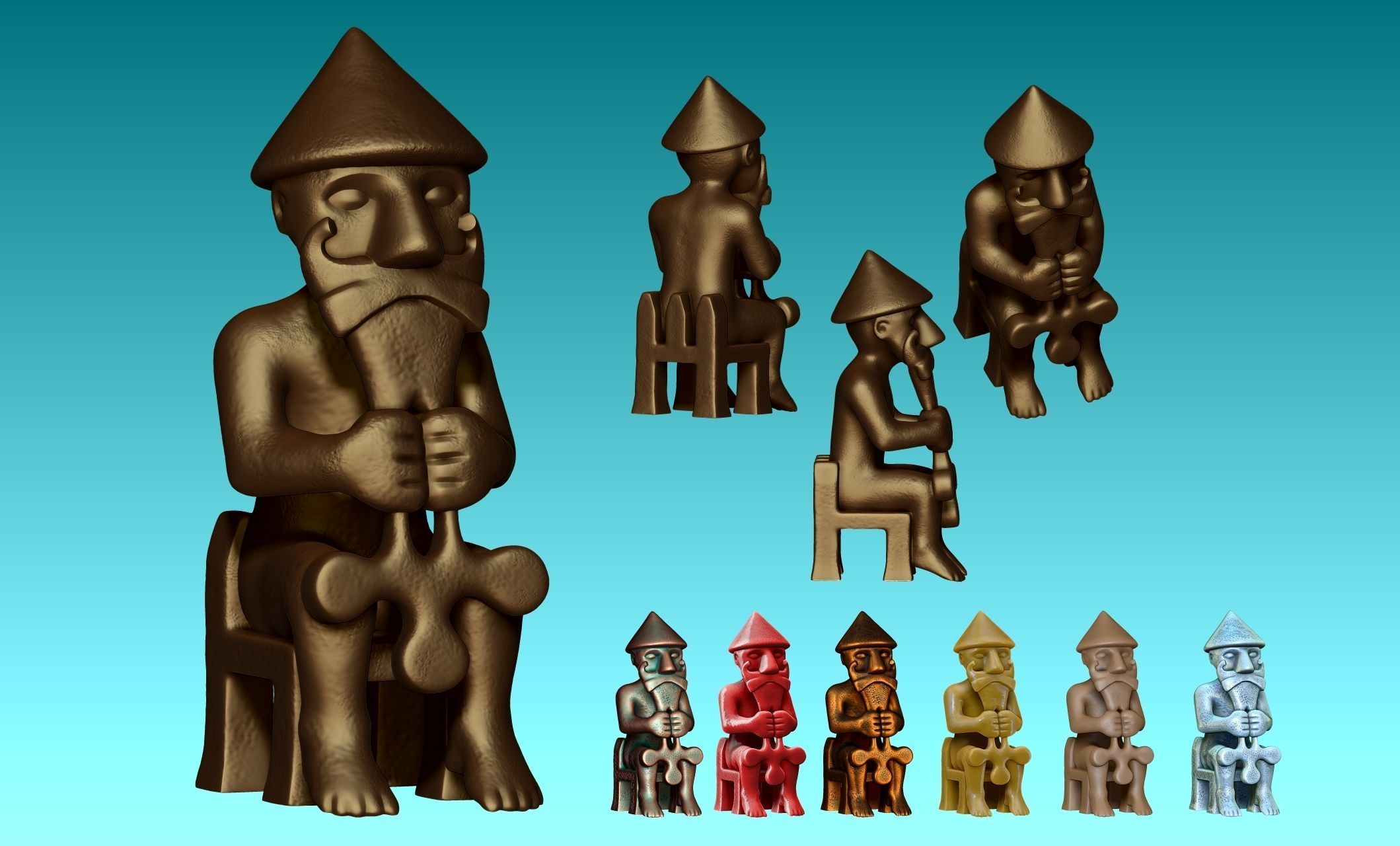Eyrarland Thor Statue X Century CNC 3D print model_4