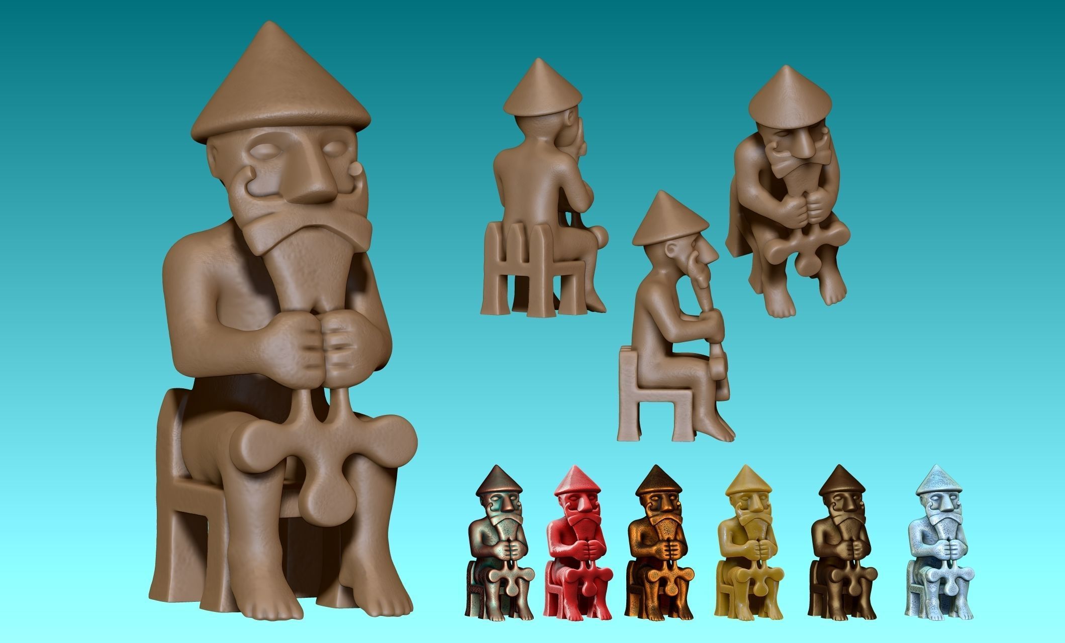 Eyrarland Thor Statue X Century CNC 3D print model_3