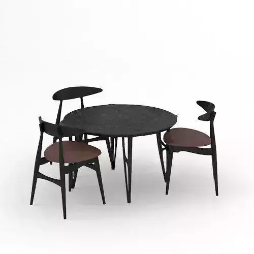 Table and Chair Model 3D model