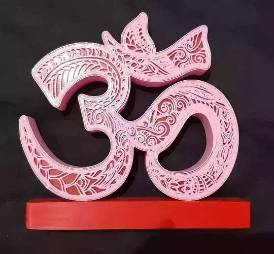 Om  Mandala light box