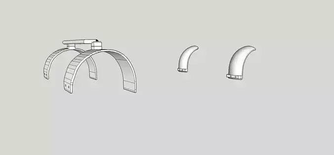 Wheel arches for the 2004 subaru Impreza body from tamiya 3D print model