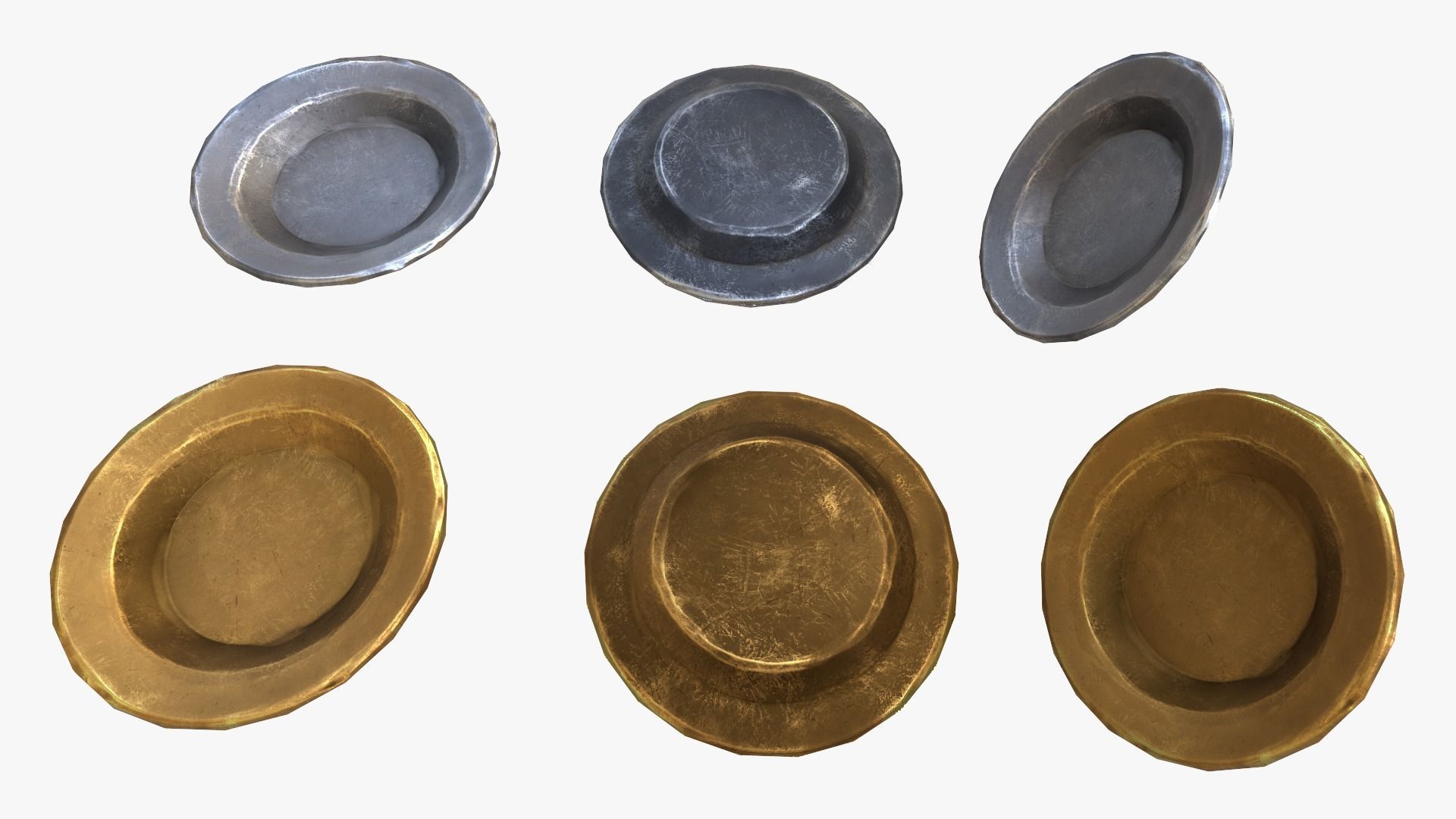 Stylaized Dishes  Low-poly 3D model_6