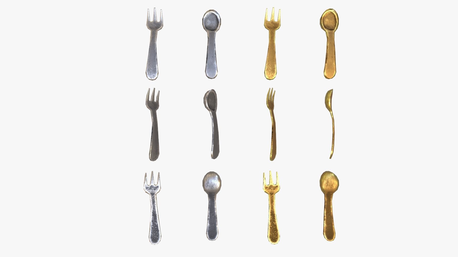 Stylaized Dishes  Low-poly 3D model_5