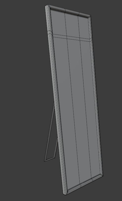 Free Standing Full Length Mirror 3D model_7