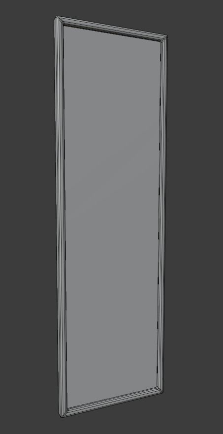 Free Standing Full Length Mirror 3D model_5