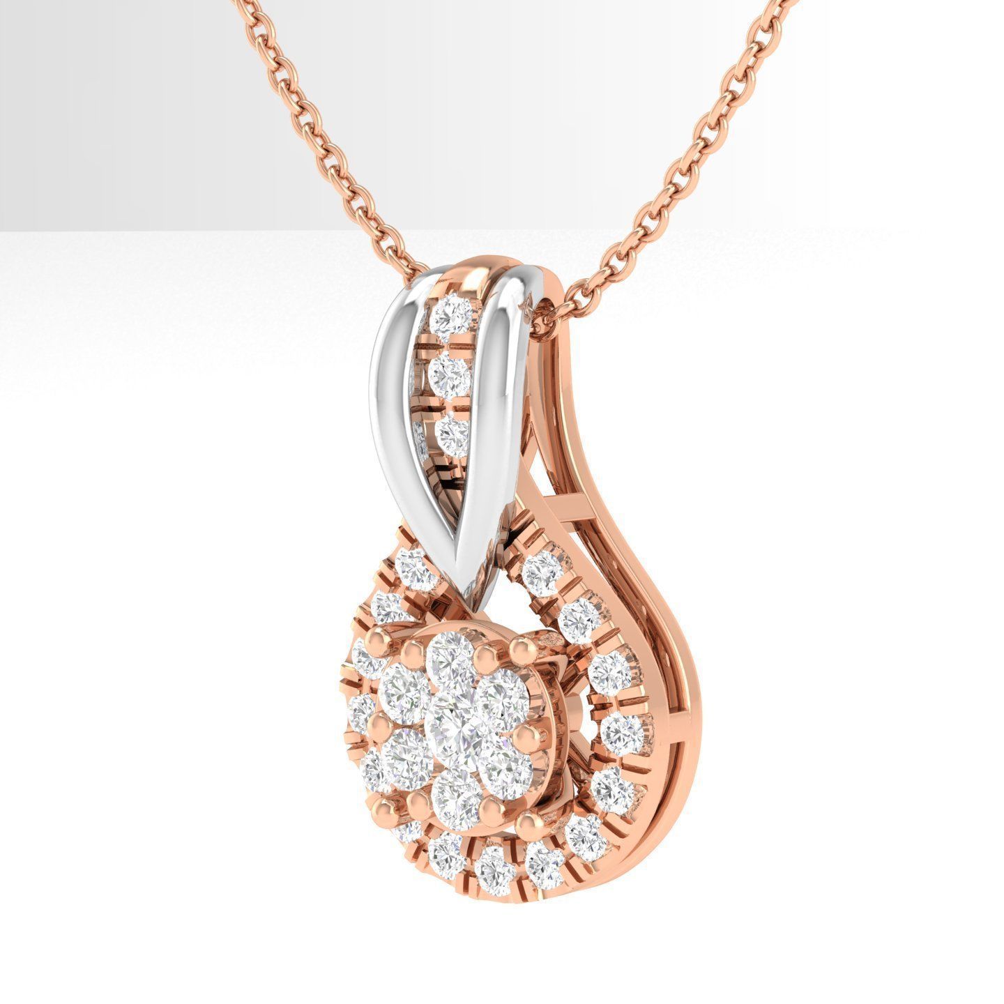 Women pendant 3dm stl render detail 3D print model_2