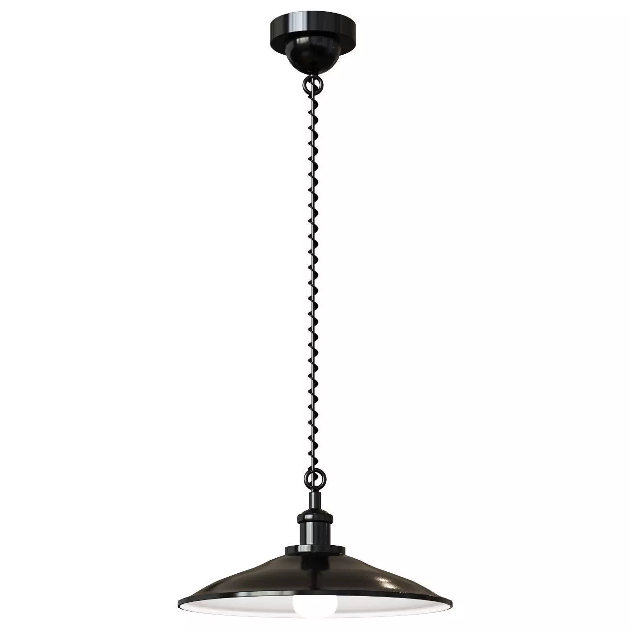 Lang chandelier black 3D model