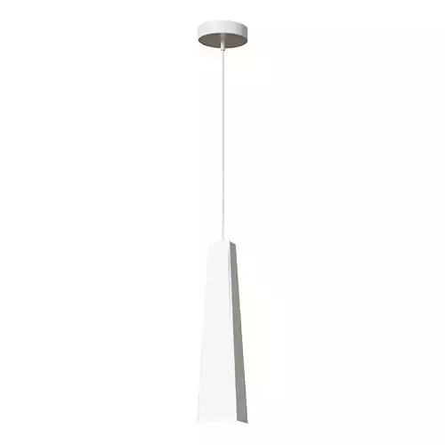 Pluma white chandelier 3D model