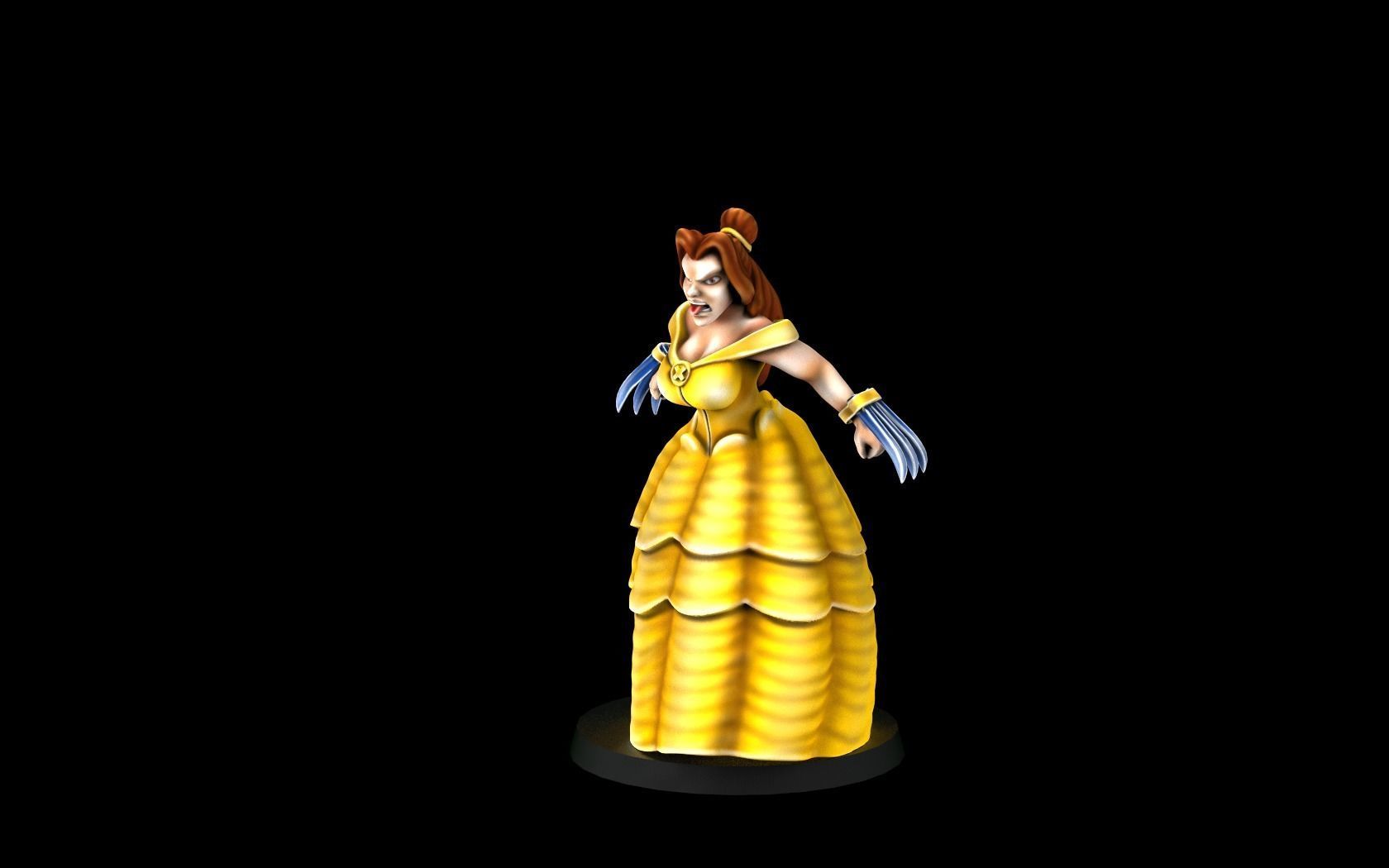 Beauty and the Beast 3D print model_4