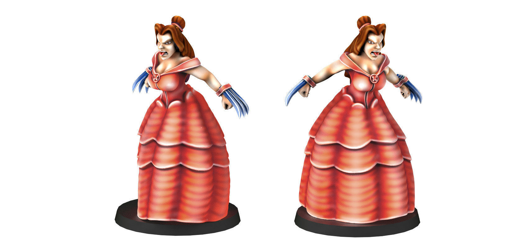Beauty and the Beast 3D print model_5