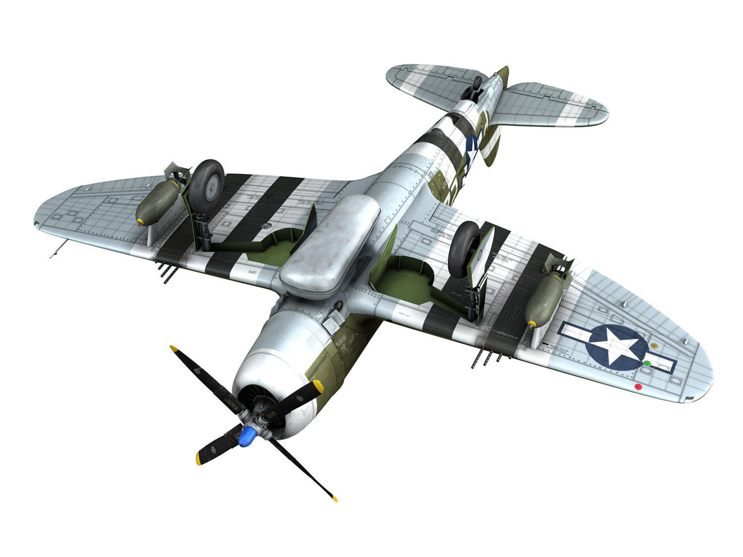 Republic P-47D Thunderbolt - Squirt II 3D model_17