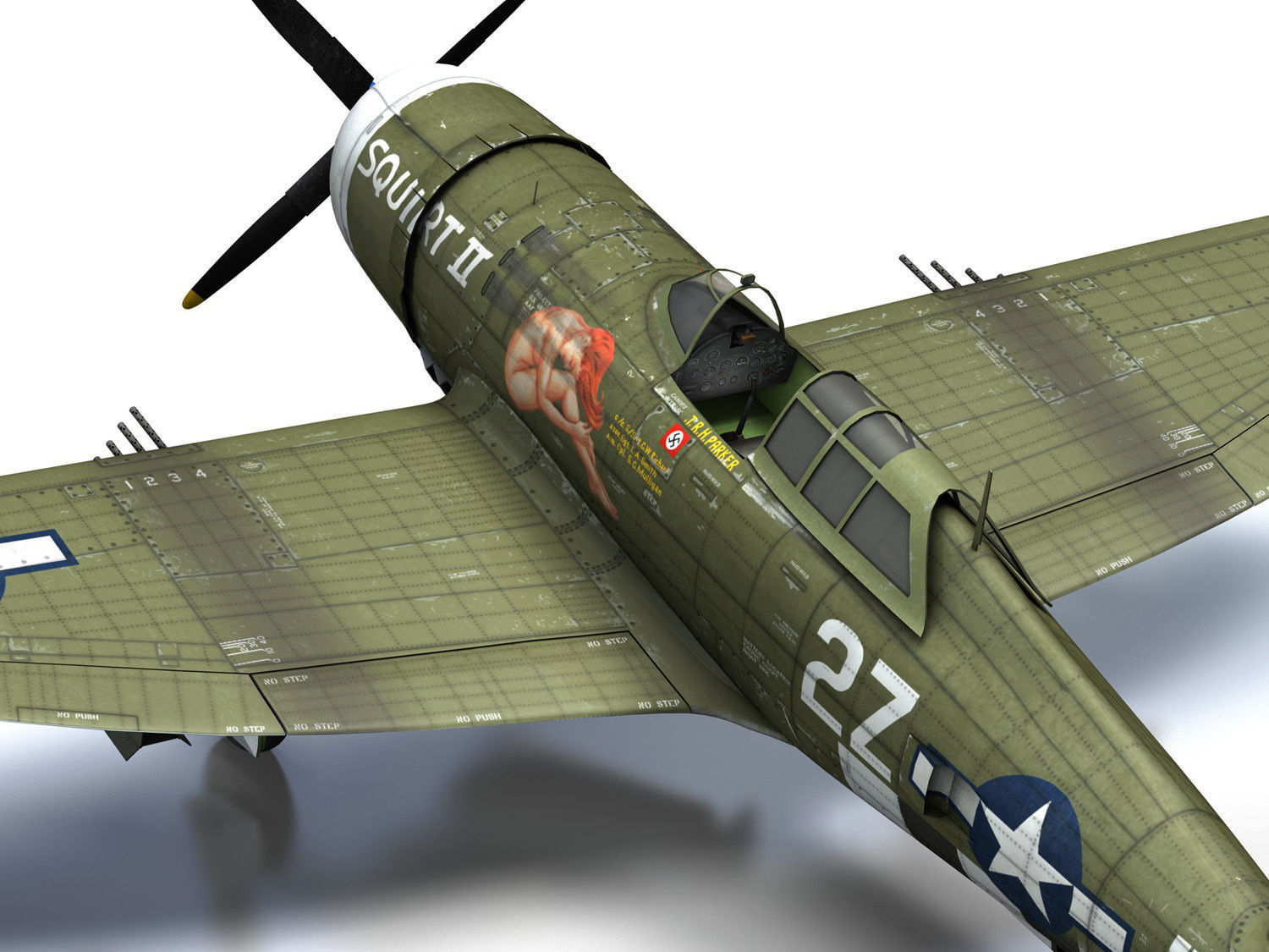 Republic P-47D Thunderbolt - Squirt II 3D model_18