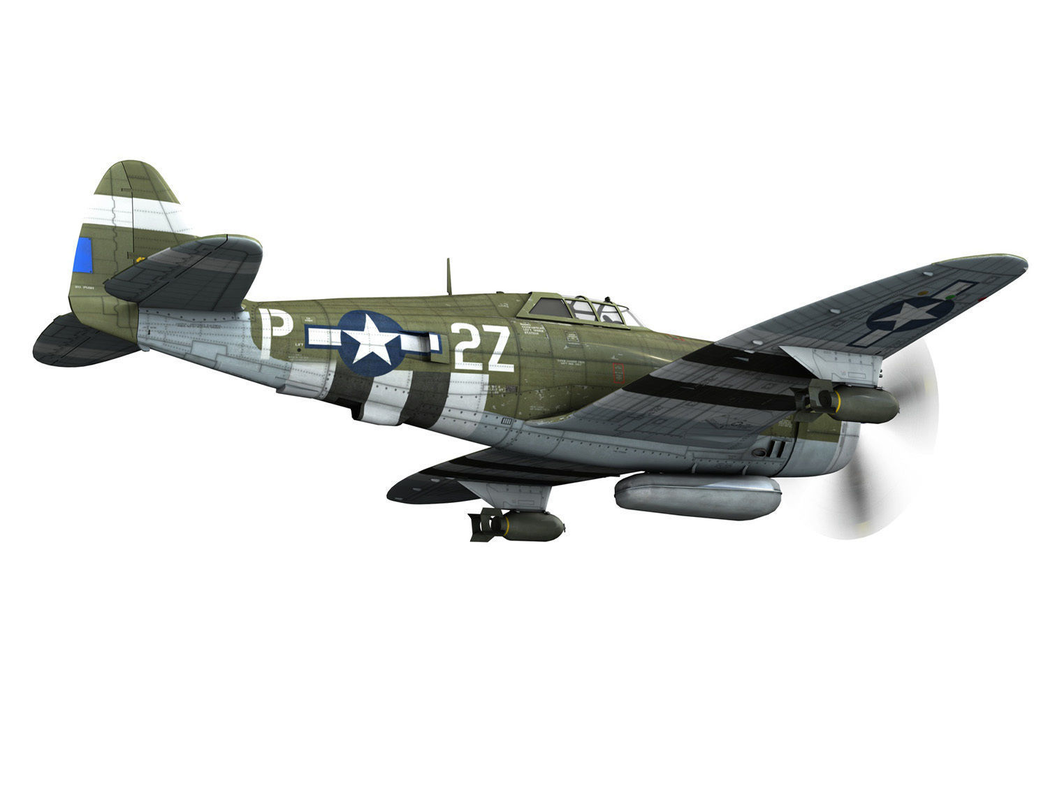 Republic P-47D Thunderbolt - Squirt II 3D model_5