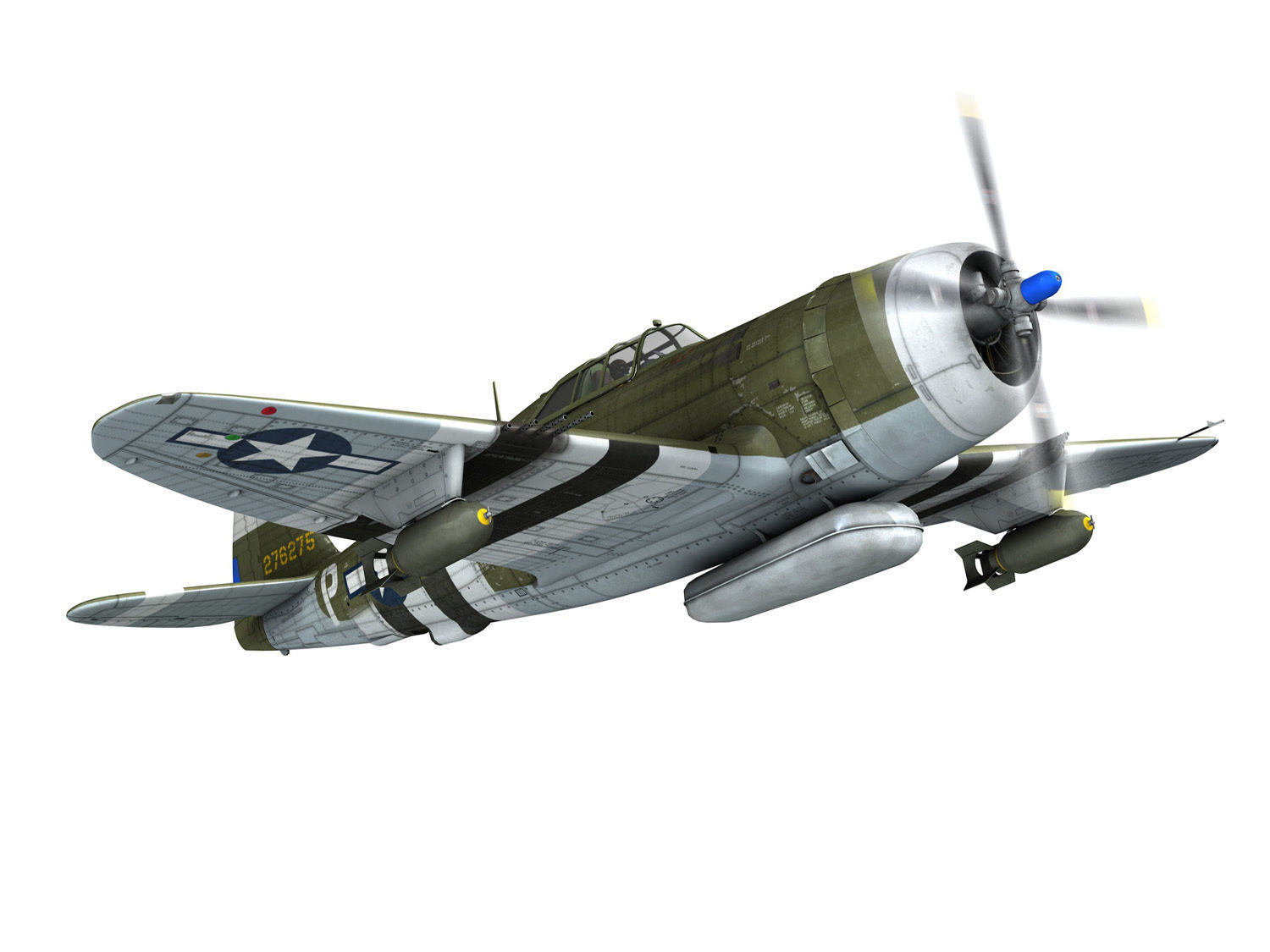 Republic P-47D Thunderbolt - Squirt II 3D model_8
