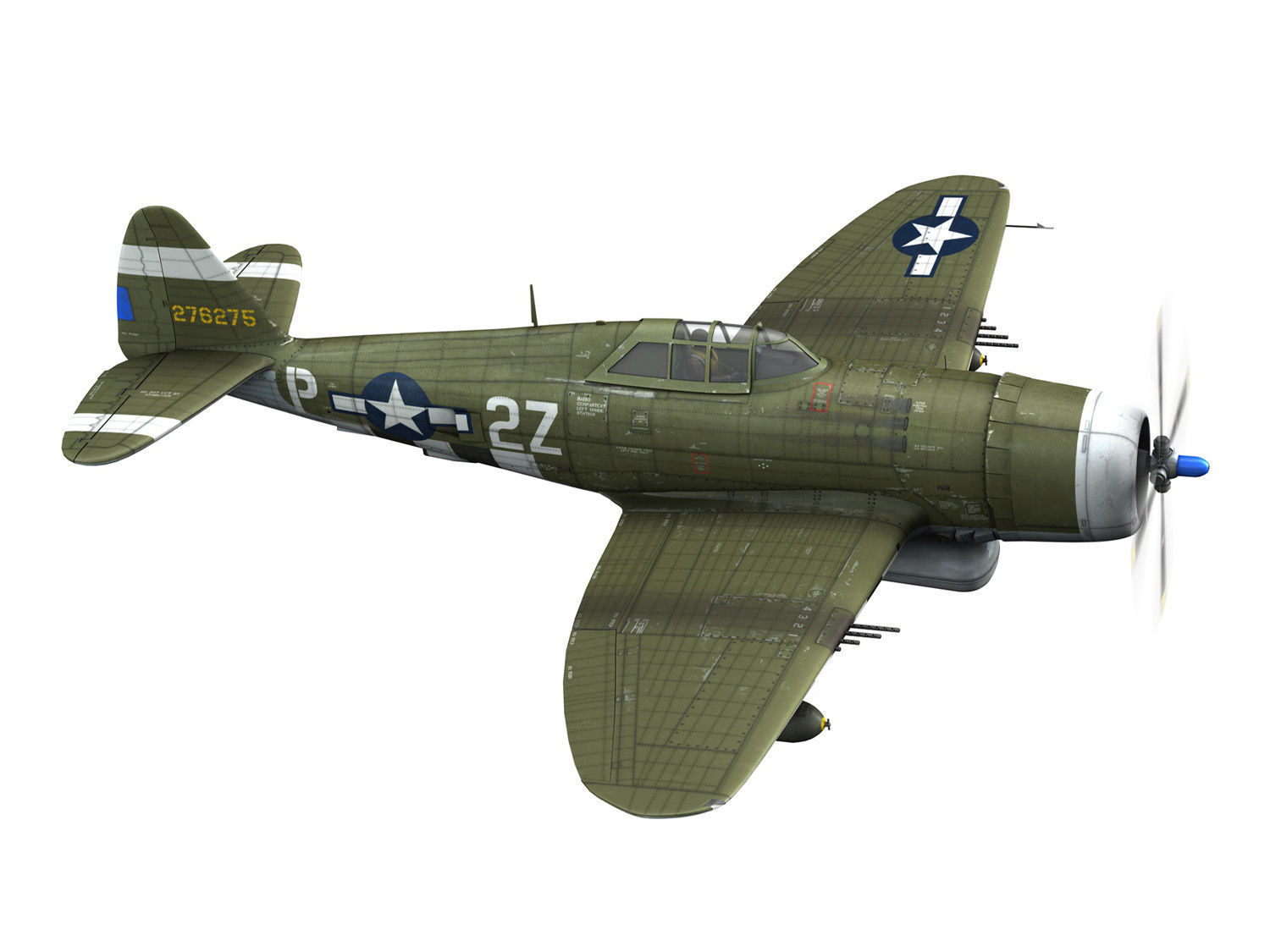 Republic P-47D Thunderbolt - Squirt II 3D model_7