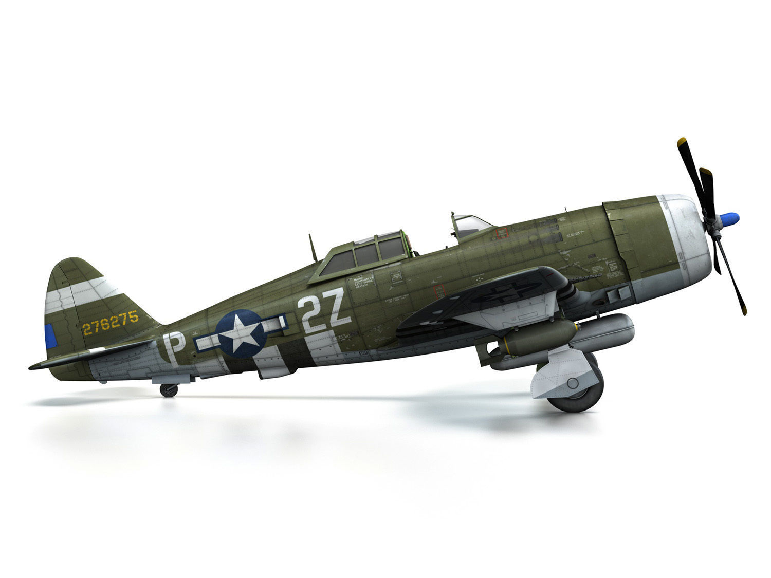 Republic P-47D Thunderbolt - Squirt II 3D model_15