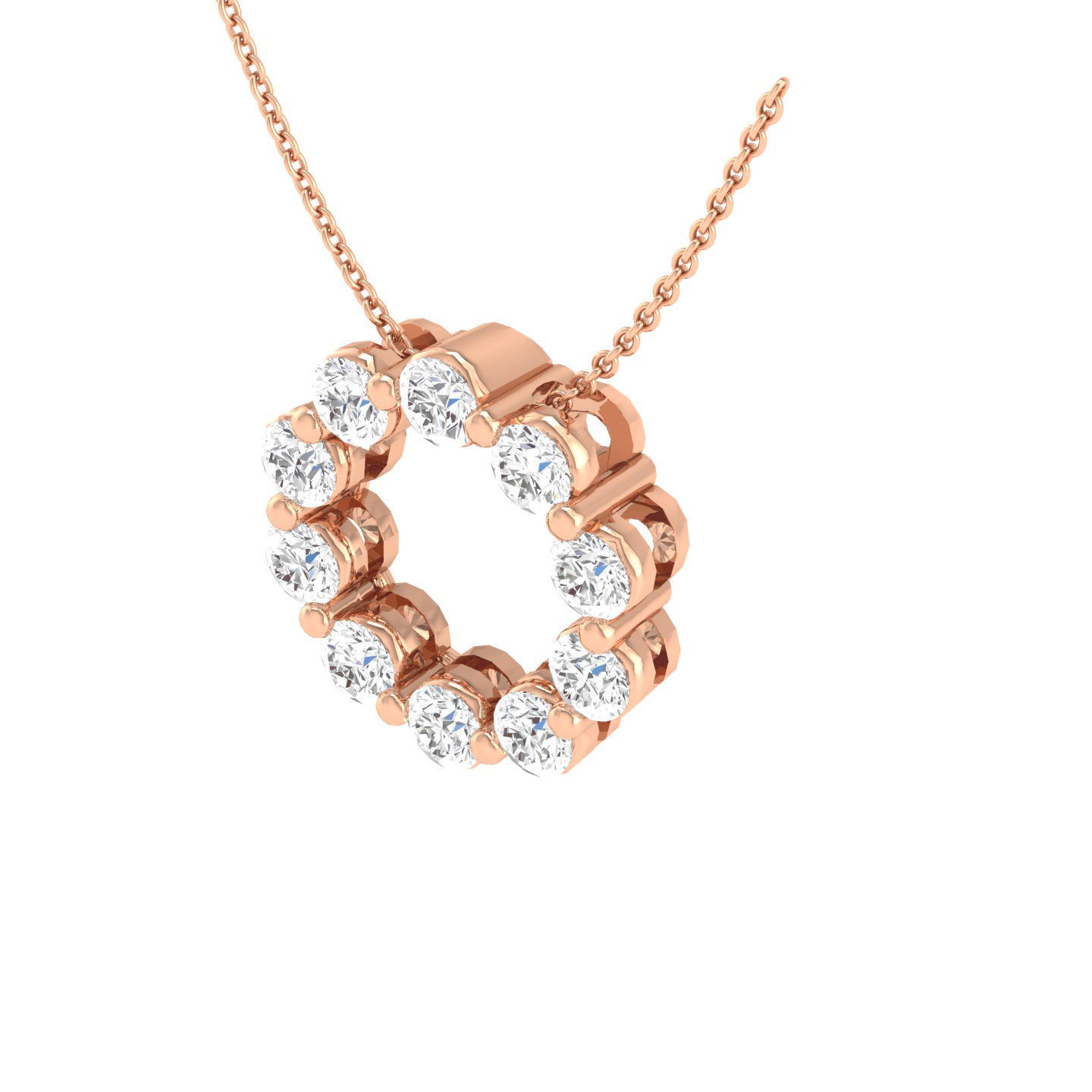 Women round pendant 3dm stl render detail 3D print model_2