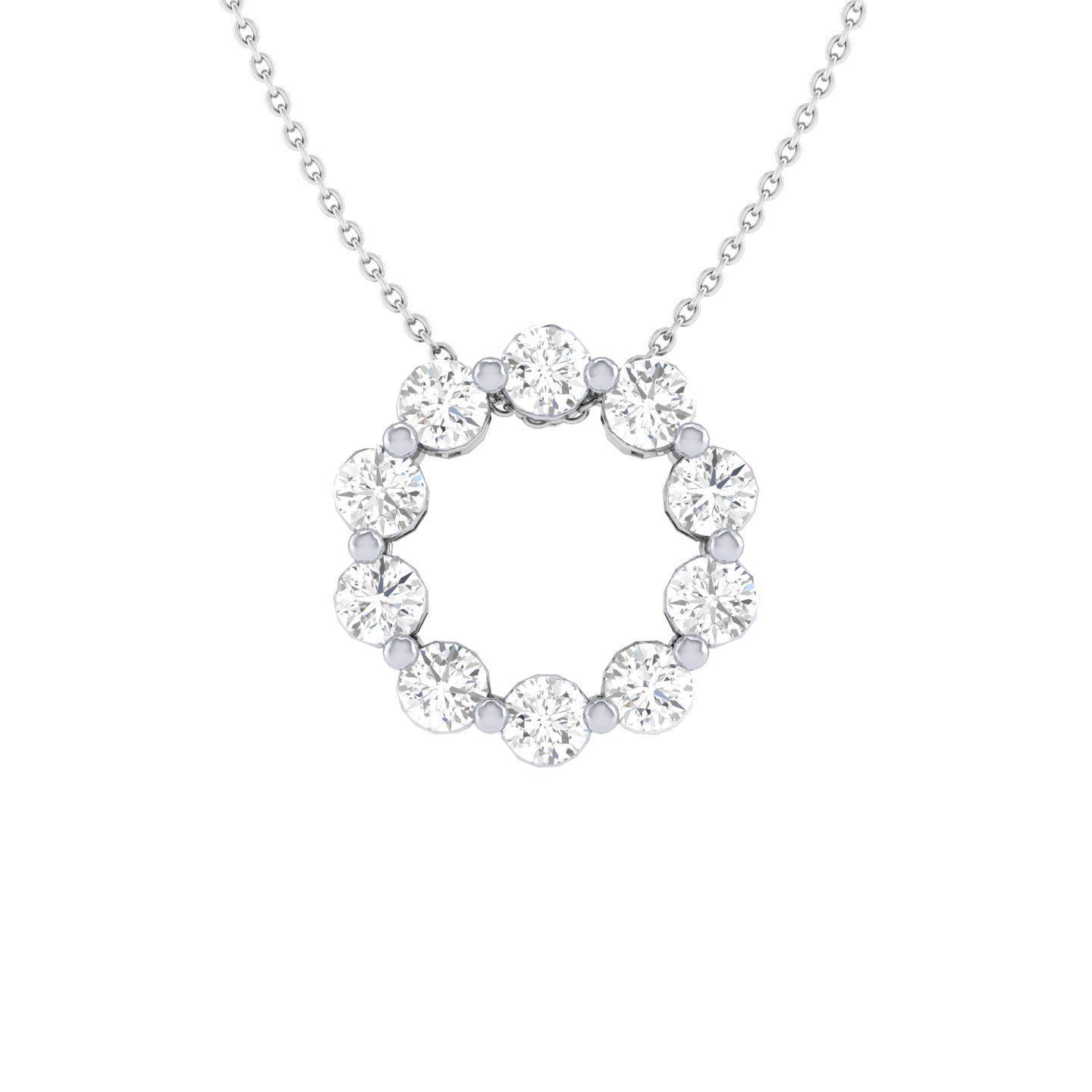 Women round pendant 3dm stl render detail 3D print model_3