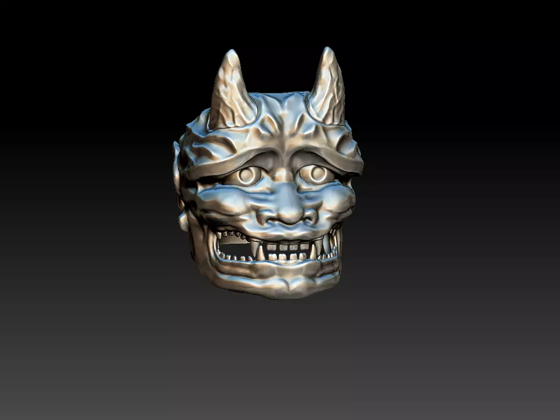 Oni mask ring 3D print model_0