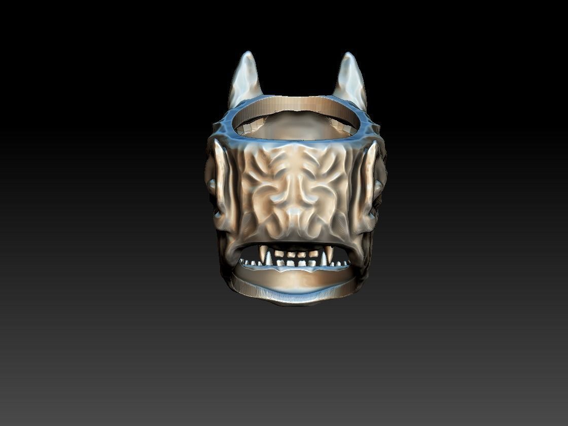 Oni mask ring 3D print model_6